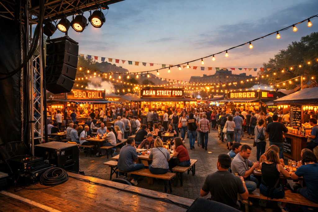 Streetfood Event mit Livemusik